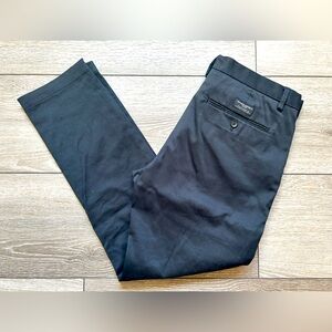 Banana Republic Pants Men 32x32 Black Fulton Chino Flat Front Classiccore Preppy